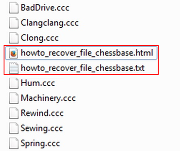 Files with .ccc extension can no longer be accessed