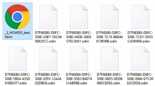 Folder with inaccessible .odin files