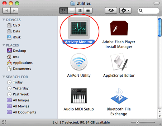 activity monitor mac bar