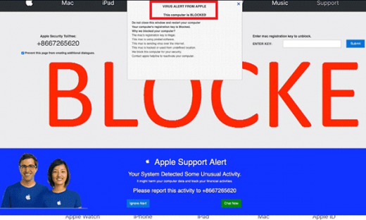 mac virus cleaner scam